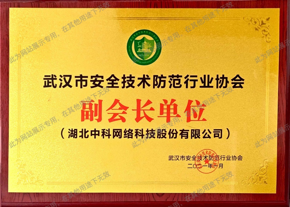 武漢市(shì)安全防範技(jì)術(shù)協會(huì)副會(huì)長(cháng)單位