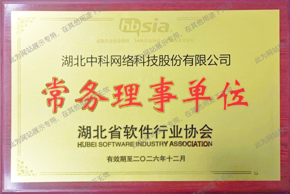 湖(hú)北(běi)省軟件(jiàn)行(xíng)業(yè)協會(huì)常務理(lǐ)事(shì)單位